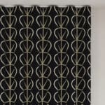 Orla Kiely Jumbo Linear Stem Liquorice Wave Curtain