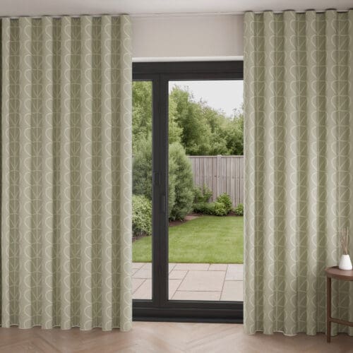 Orla Kiely Jumbo Linear Stem Pebble Wave Curtain