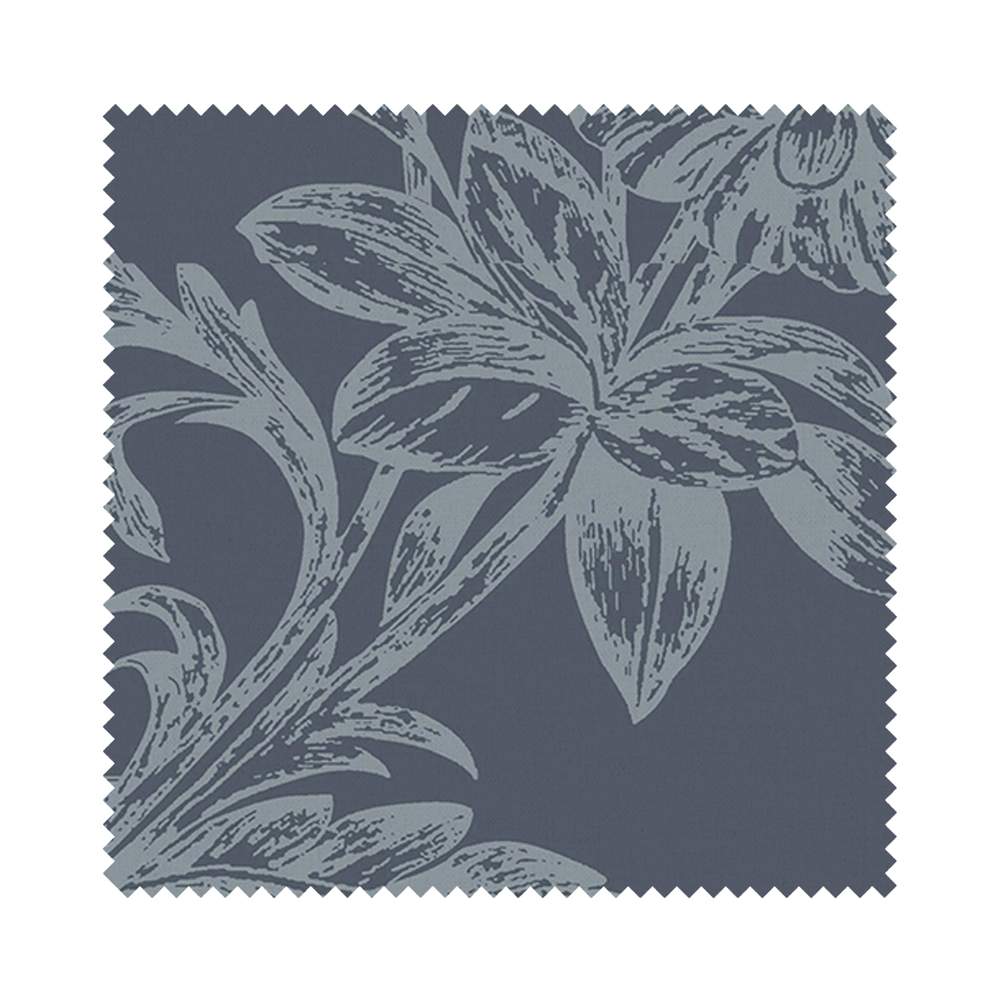 Laura Ashley Lloyd Midnight Navy Wave Curtain - Image 7