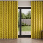 Orla Kiely Jumbo Linear Stem Sunflower Wave Curtain