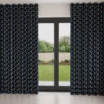Orla Kiely Jumbo Linear Stem Whale Wave Curtain