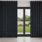 Orla Kiely Jumbo Linear Stem Whale Wave Curtain