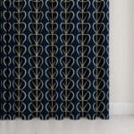 Orla Kiely Jumbo Linear Stem Whale Wave Curtain