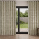 Orla Kiely Linear Stem Black Wave Curtain