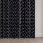 Orla Kiely Linear Stem Navy Whale Wave Curtain