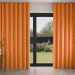 Orla Kiely Linear Stem Persimmon Wave Curtain