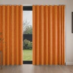 Orla Kiely Linear Stem Persimmon Wave Curtain