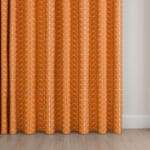 Orla Kiely Linear Stem Persimmon Wave Curtain