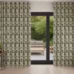 Orla Kiely Multi Stem Warm Grey Wave Curtain
