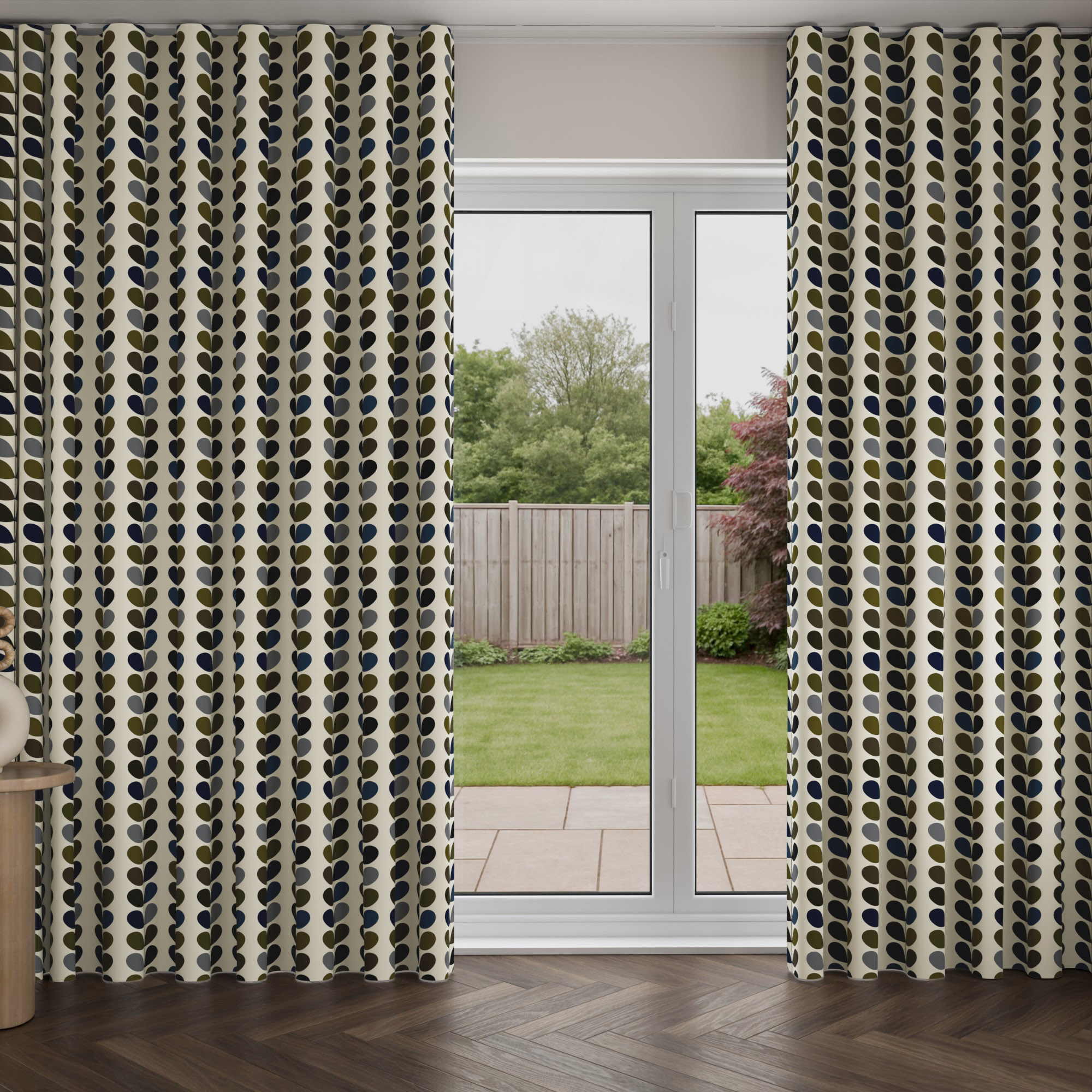 Orla Kiely Multi Stem Moss Wave Curtain - Image 3
