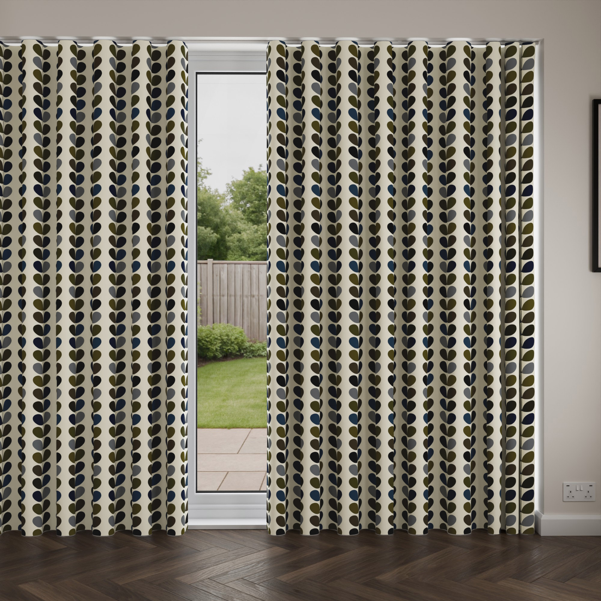 Orla Kiely Multi Stem Moss Wave Curtain - Image 4