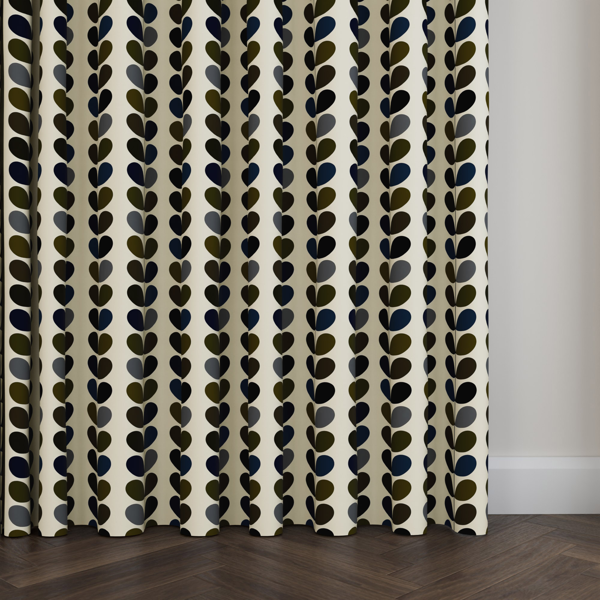 Orla Kiely Multi Stem Moss Wave Curtain - Image 5