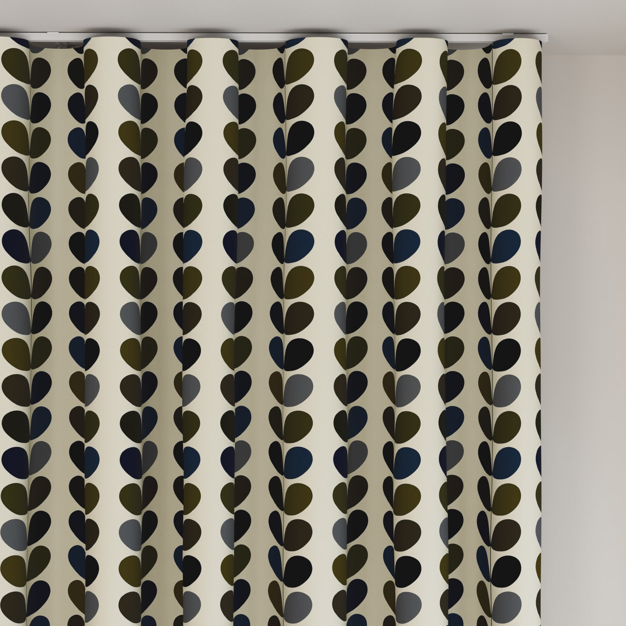 Orla Kiely Multi Stem Moss Wave Curtain - Image 6