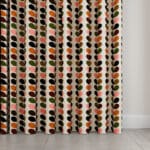 Orla Kiely Multi Stem Pink & Red Wave Curtain