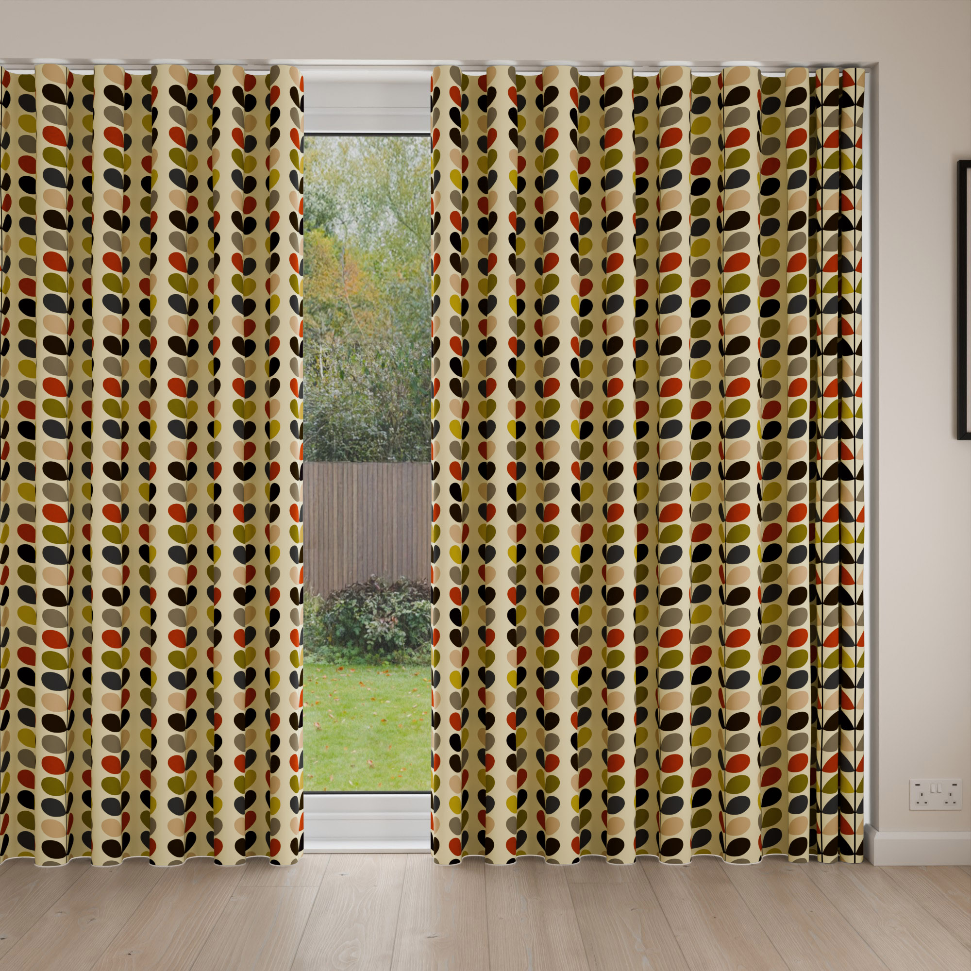 Orla Kiely Multi Stem Tomato Wave Curtain - Image 4