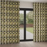 Orla Kiely Multi Stem Yellow Wave Curtain