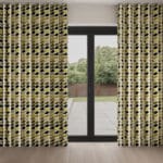 Orla Kiely Multi Stem Yellow Wave Curtain