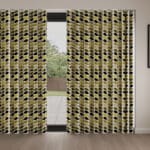 Orla Kiely Multi Stem Yellow Wave Curtain