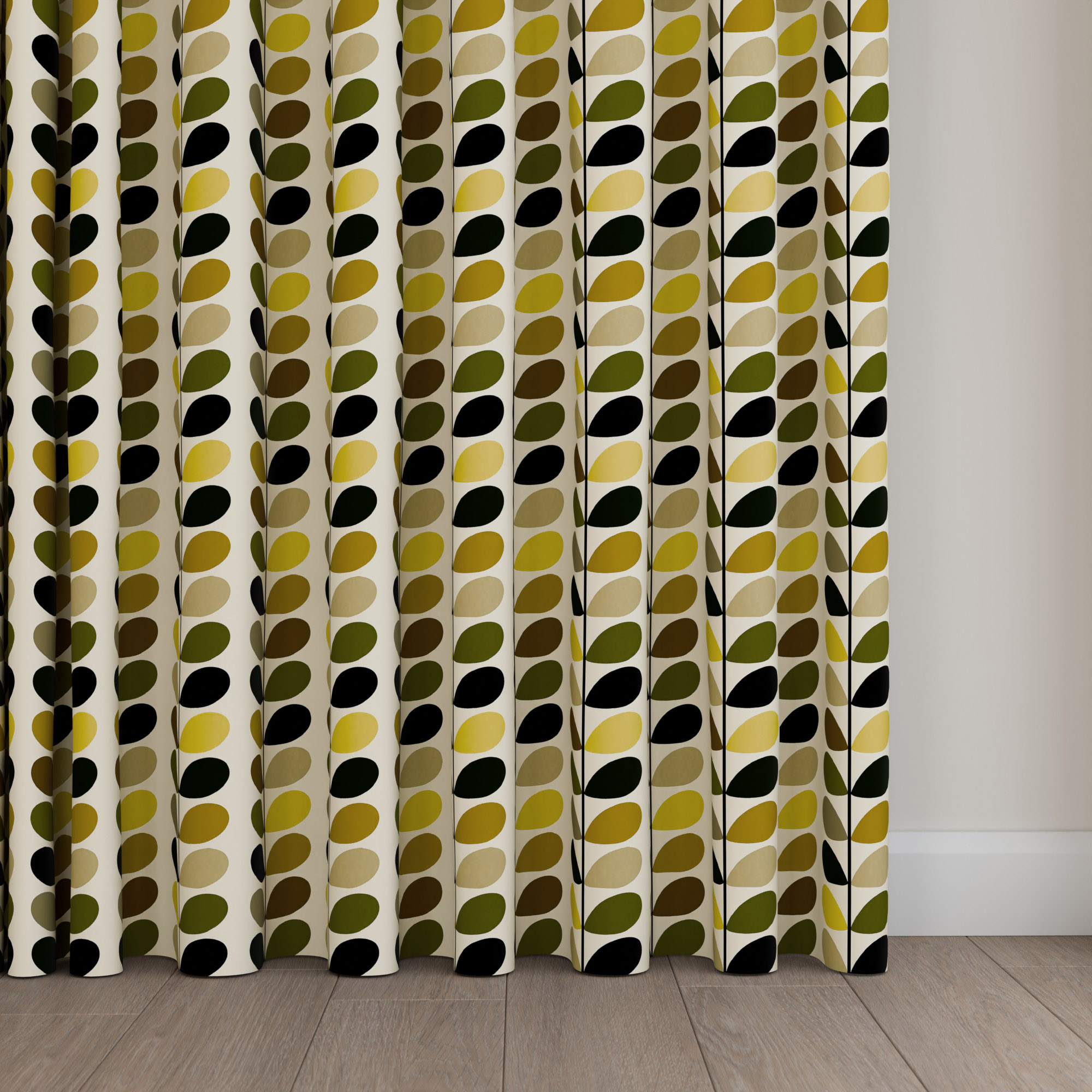 Orla Kiely Multi Stem Yellow Wave Curtain - Image 5