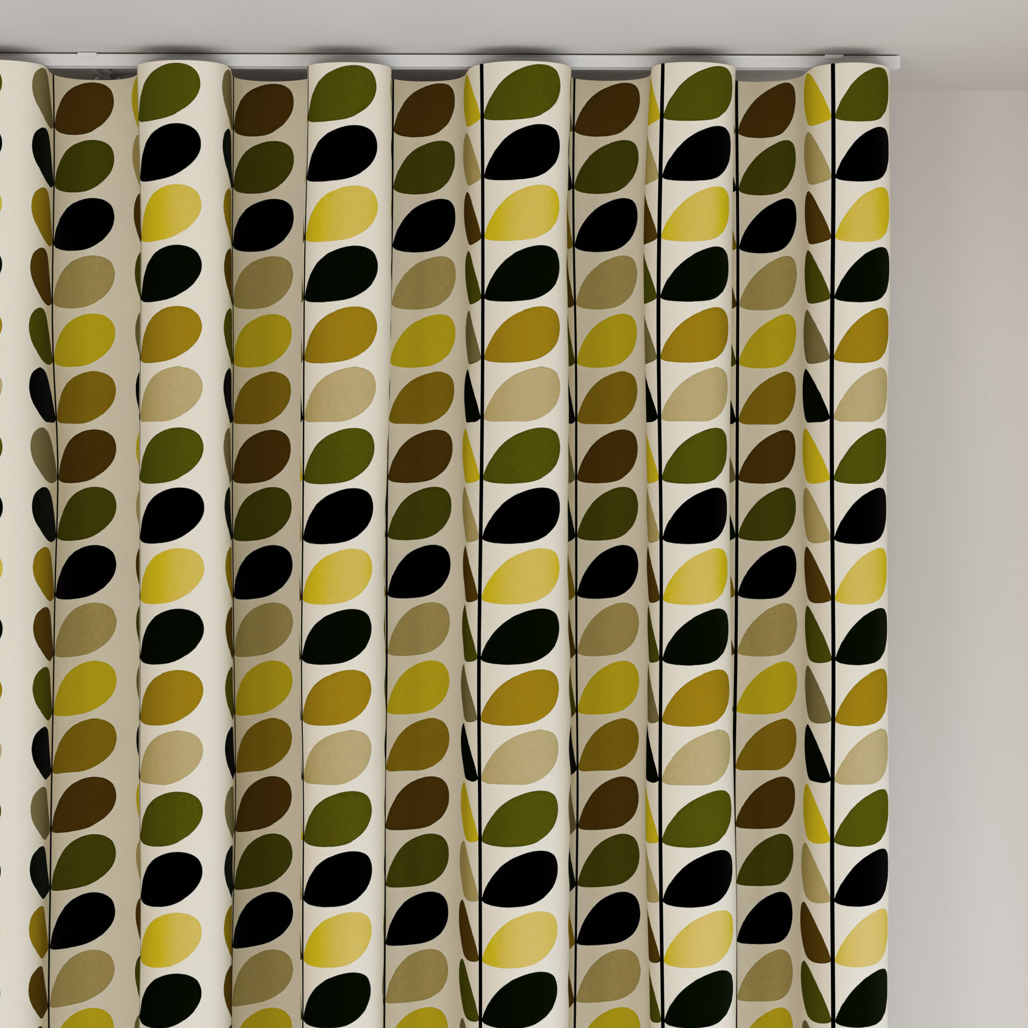 Orla Kiely Multi Stem Yellow Wave Curtain - Image 6