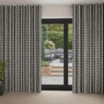 Orla Kiely Solid Stem Black Wave Curtain