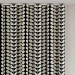 Orla Kiely Solid Stem Black Wave Curtain