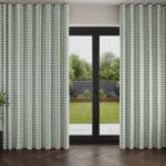 Orla Kiely Solid Stem Duckegg Wave Curtain