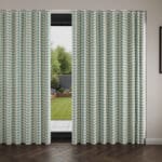 Orla Kiely Solid Stem Duckegg Wave Curtain