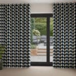 Orla Kiely Jumbo Solid Stem Whale Wave Curtain