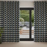 Orla Kiely Jumbo Solid Stem Whale Wave Curtain