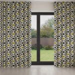Orla Kiely Spot Flower Blue Multi Wave Curtain