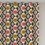 Orla Kiely Spot Flower Red Multi Wave Curtain