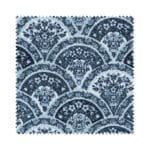 Laura Ashley Musica Print Dusky Seaspray Wave Curtain