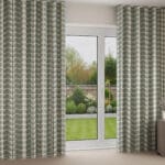 Orla Kiely Two Colour Stem Powder Blue Wave Curtain