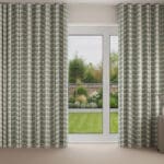 Orla Kiely Two Colour Stem Powder Blue Wave Curtain