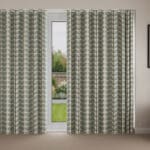 Orla Kiely Two Colour Stem Powder Blue Wave Curtain