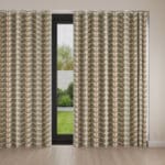 Orla Kiely Two Colour Stem Warm Grey Wave Curtain