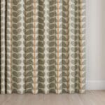 Orla Kiely Two Colour Stem Warm Grey Wave Curtain