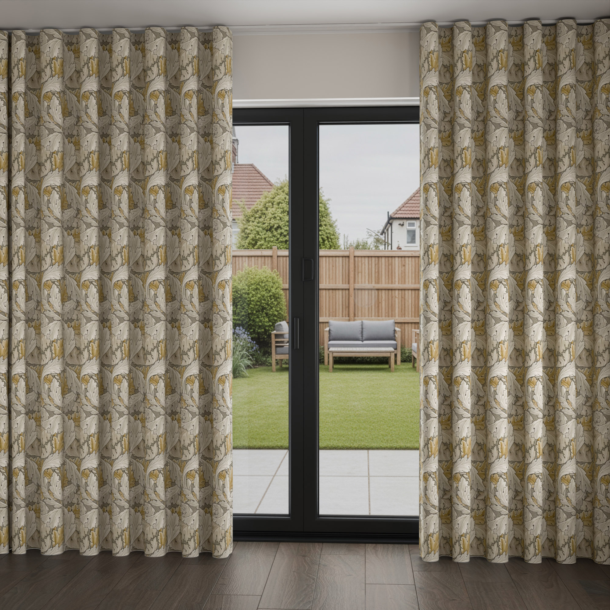 William Morris At Home Acanthus Flint Wave Curtain - Image 2