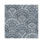 Laura Ashley Musica Velvet Dusky Seaspray Wave Curtain