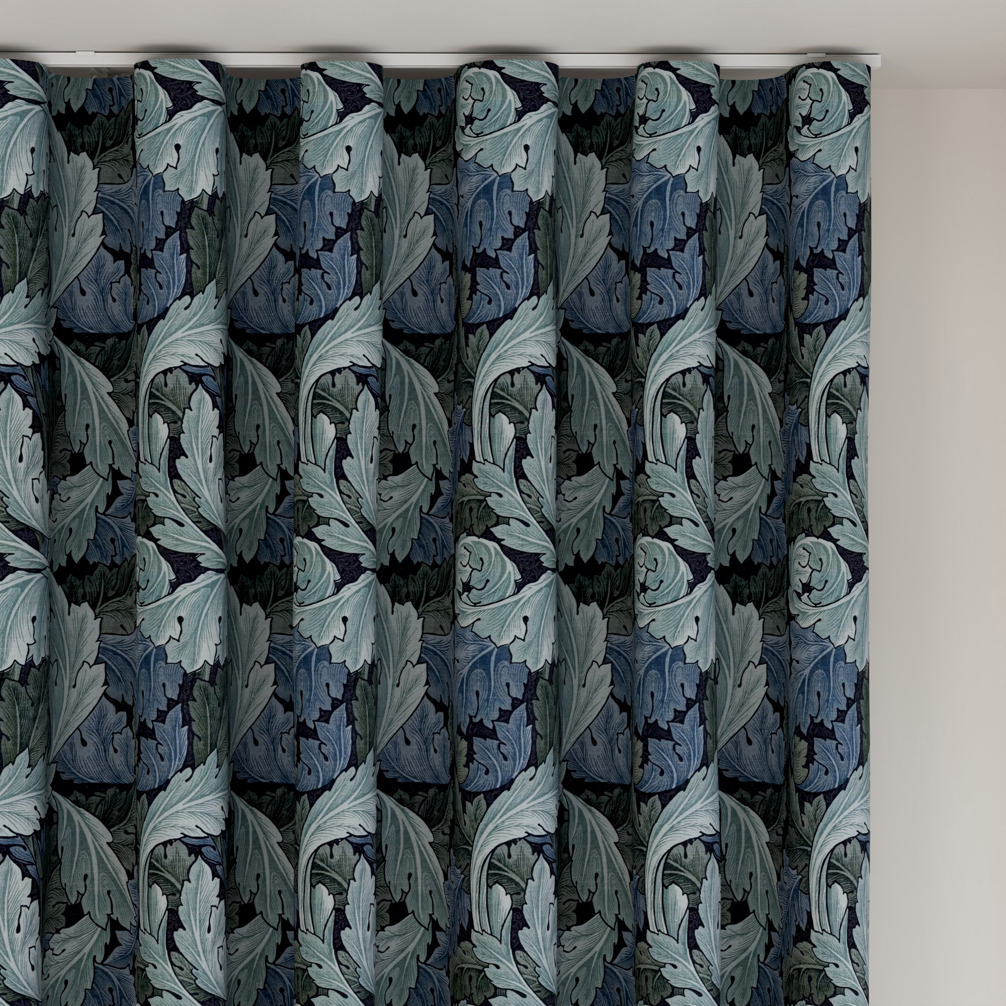 William Morris At Home Acanthus Indigo Wave Curtain - Image 6