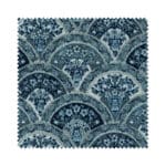 Laura Ashley Musica Velvet Spruce Wave Curtain