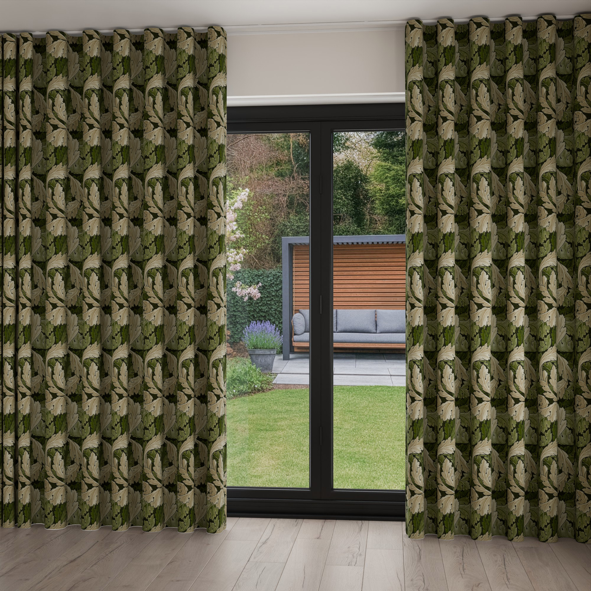 William Morris At Home Acanthus Nettle Wave Curtain - Image 2