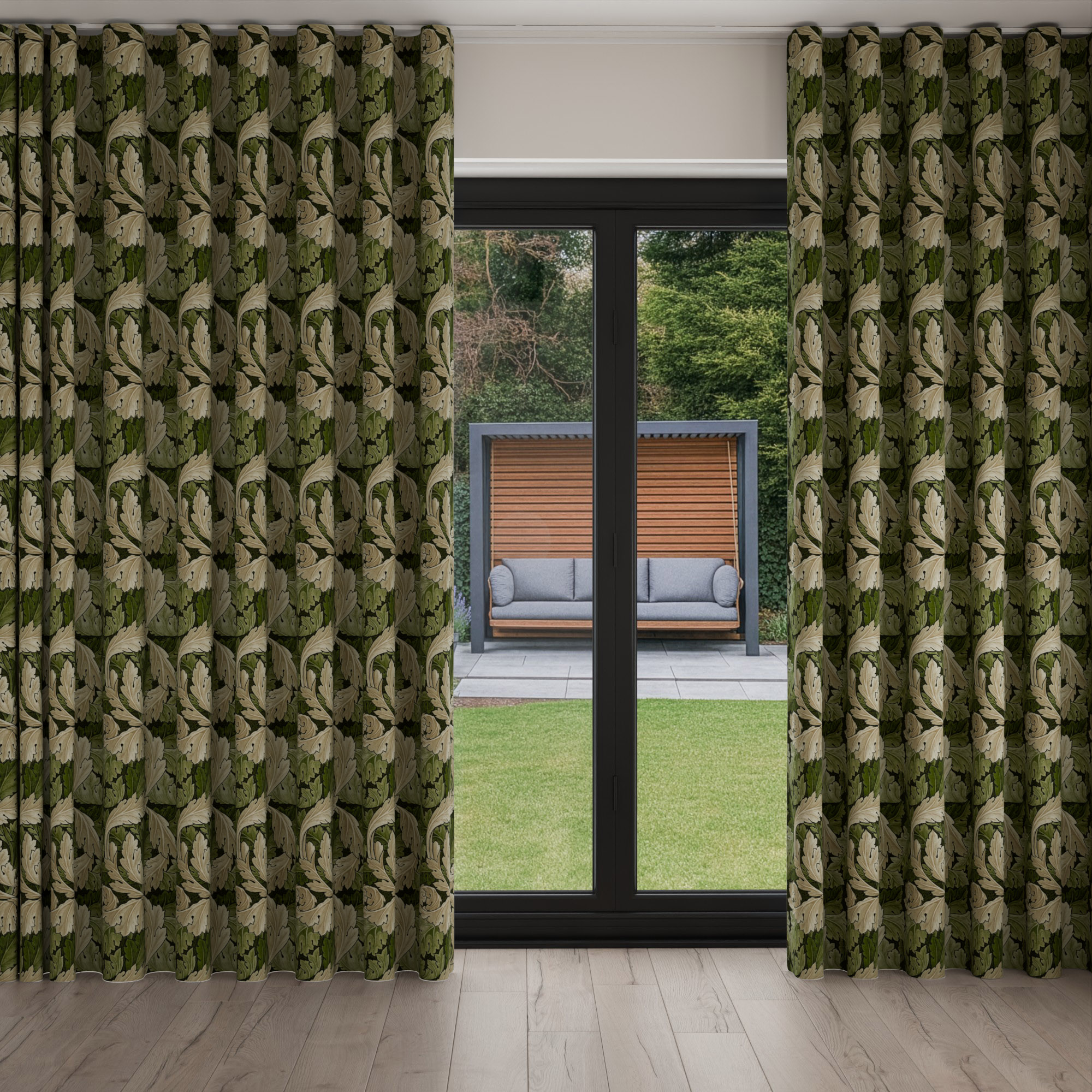 William Morris At Home Acanthus Nettle Wave Curtain - Image 3