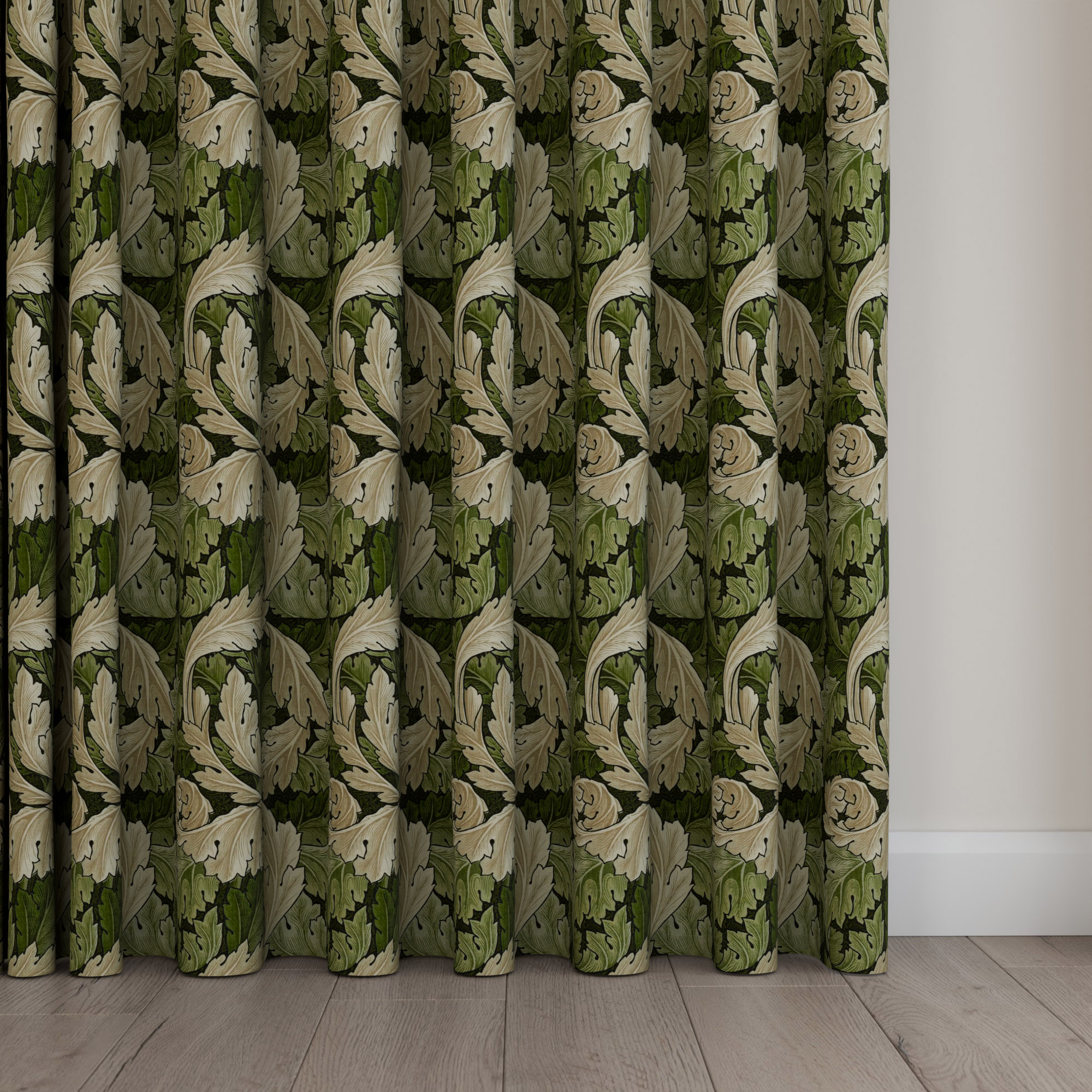William Morris At Home Acanthus Nettle Wave Curtain - Image 5
