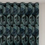 William Morris At Home Acanthus Velvet Indigo Wave Curtain