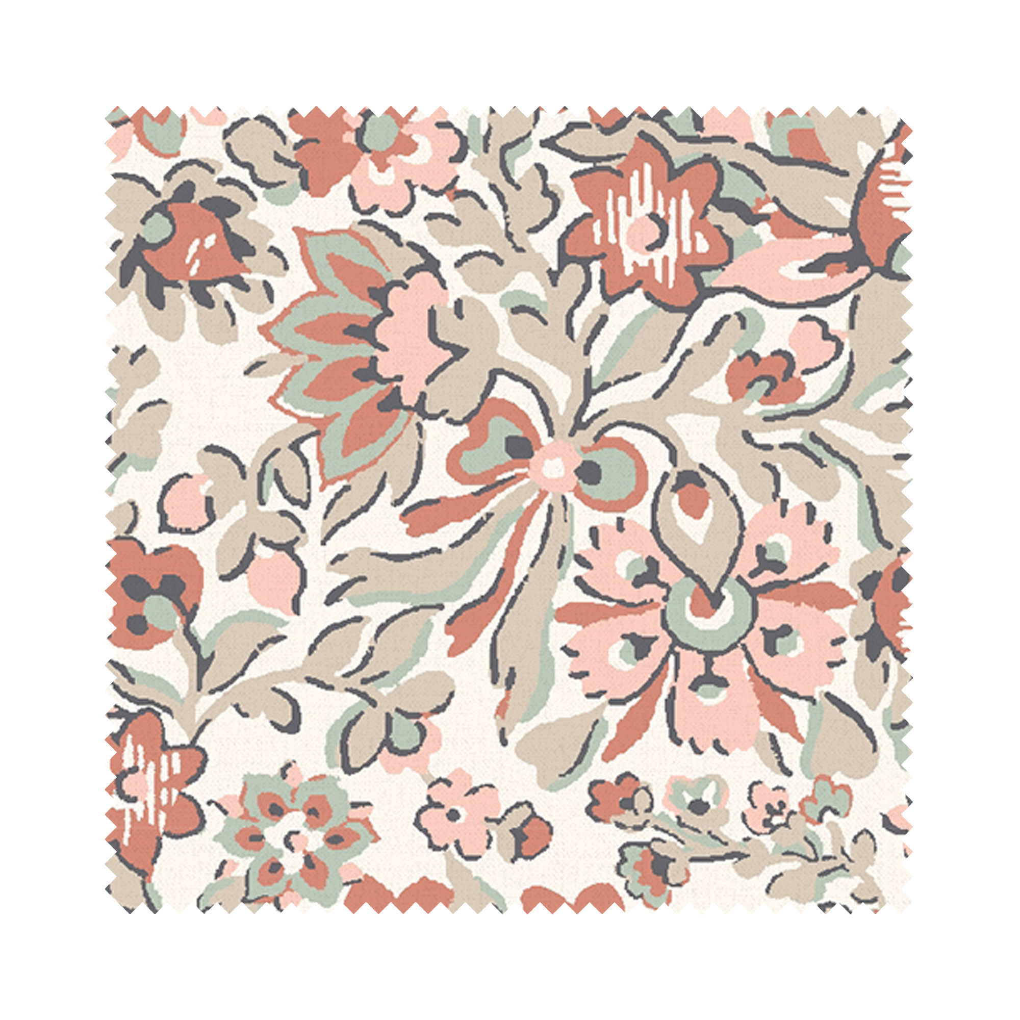 Laura Ashley Painswick Paisley Apricot Wave Curtain - Image 7