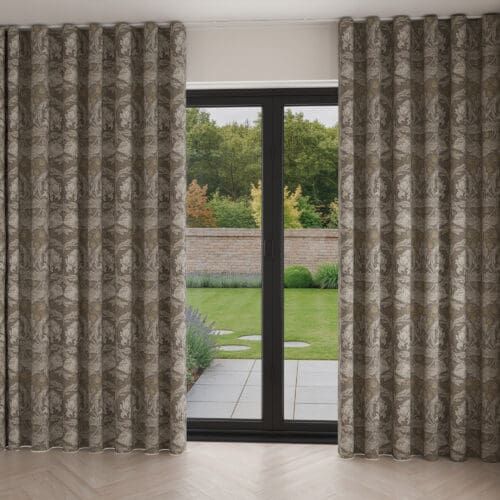 William Morris At Home African Marigold Limestone Wave Curtain
