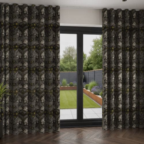 William Morris At Home African Marigold Velvet Iron Wave Curtain