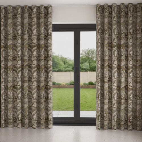 William Morris At Home African Marigold Velvet Limestone Wave Curtain